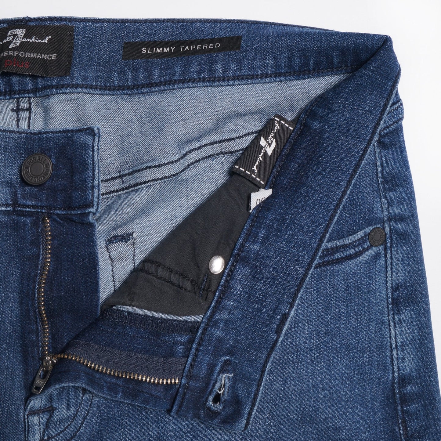 - Slimmy Tapered Luxe Jeans - Mid Blue