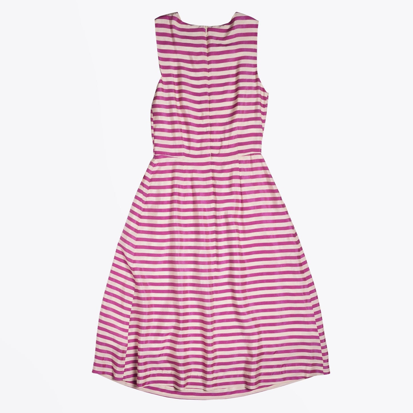 - Stripe Sleeveless Midi Dress - Purple