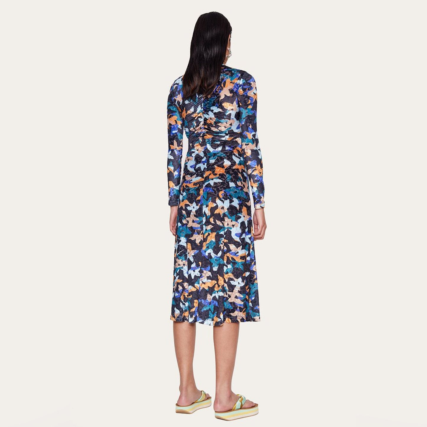 Asher Floral Print Dress - Multi