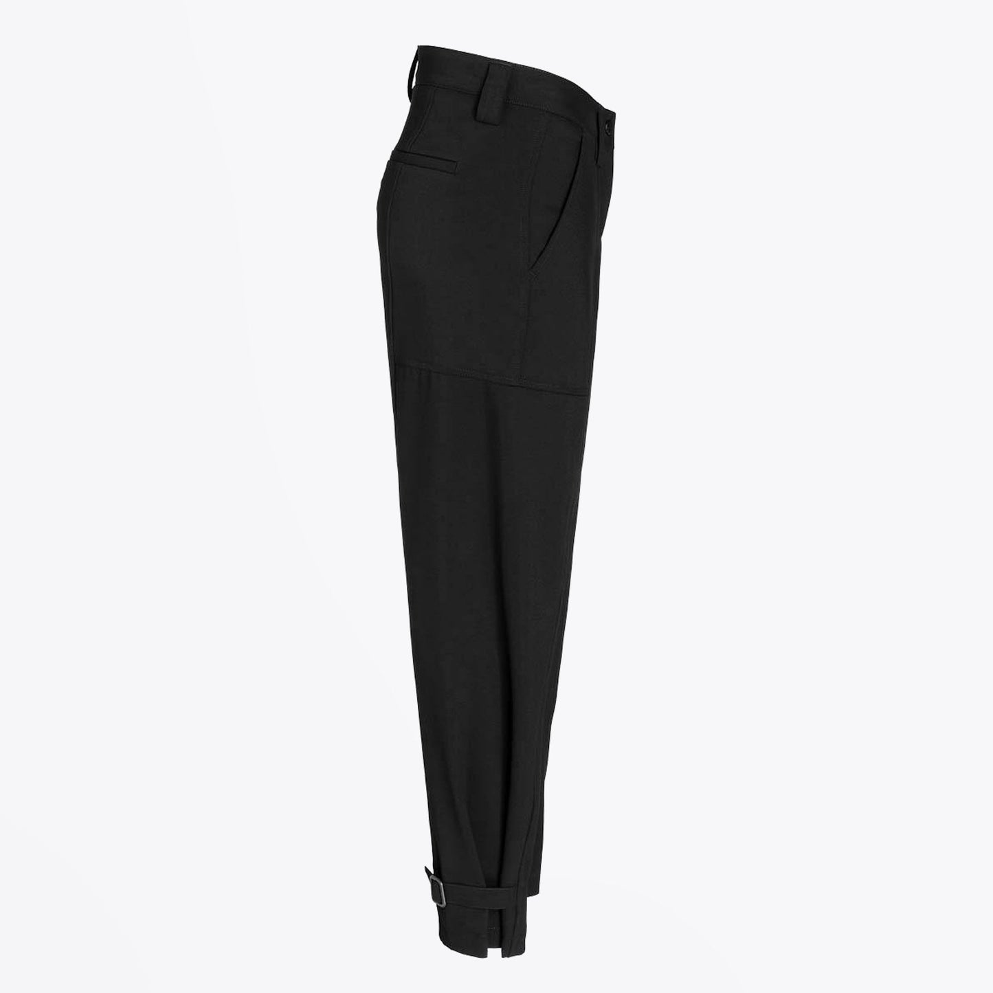Malin - Trouser with Buckle Detail - Black