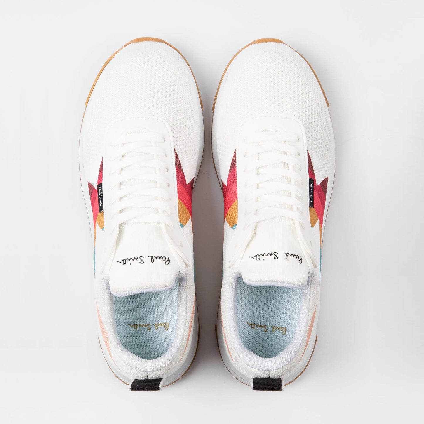 - 'Rocket' Recycled Knit Trainers - White/Multi