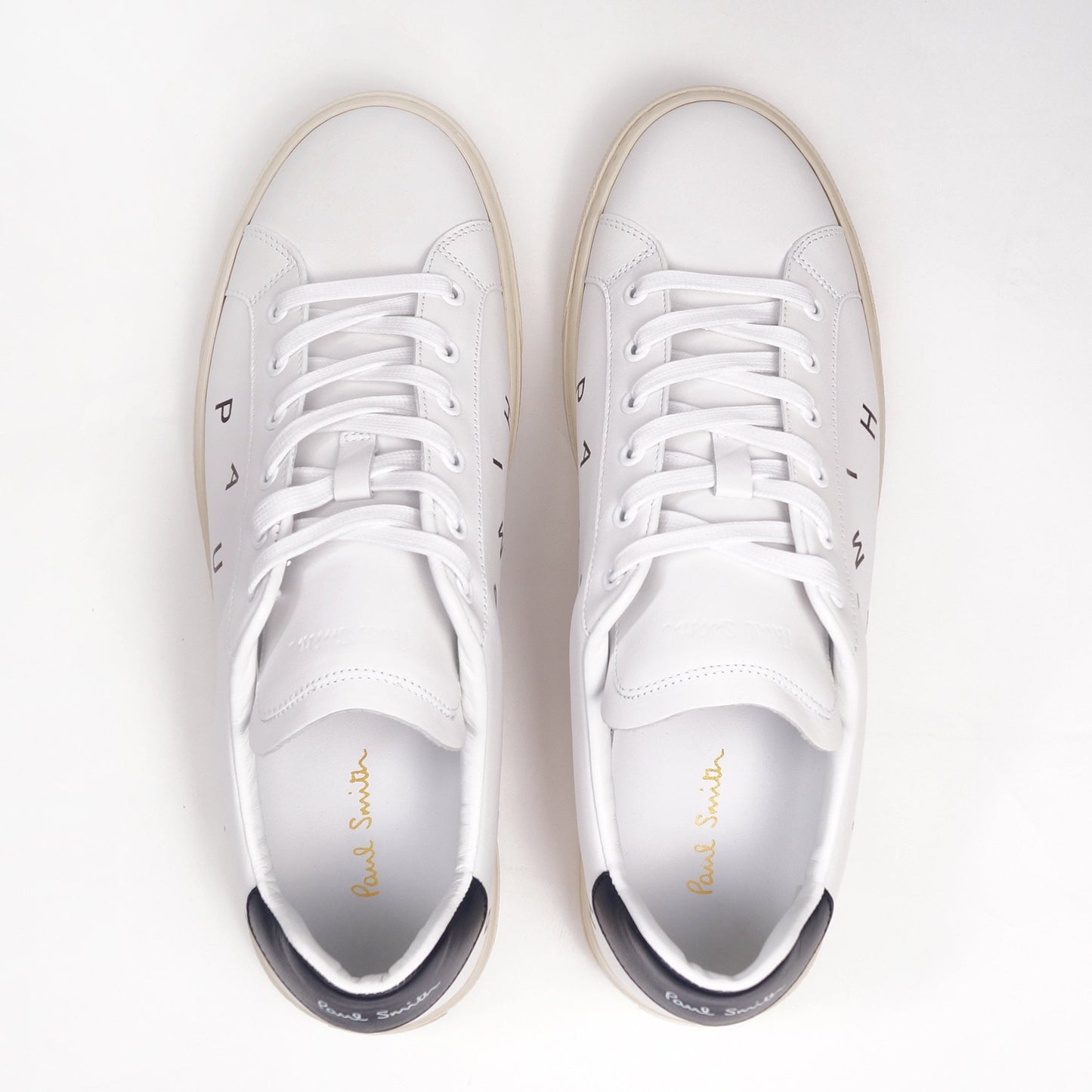 Leather 'Hansen' Letters Sneaker - White