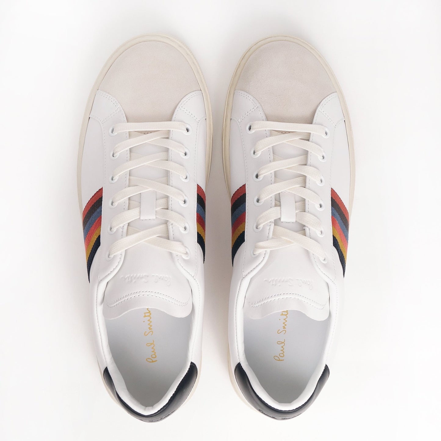Leather 'Hansen' Stripe Sneaker - White/Cream
