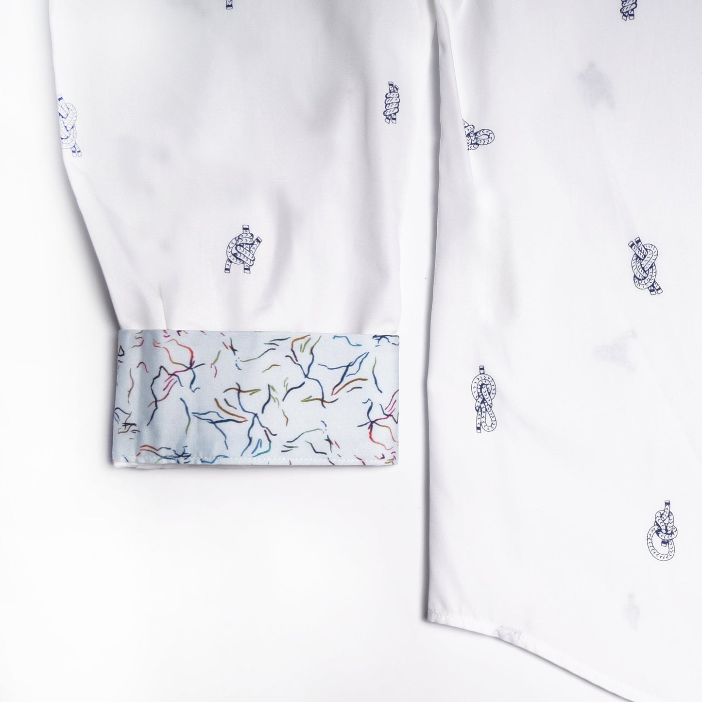 - Climbers Knots Print Shirt - White