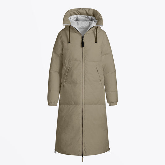 -  Reversible Sleeping Bag Parka Coat - Beige