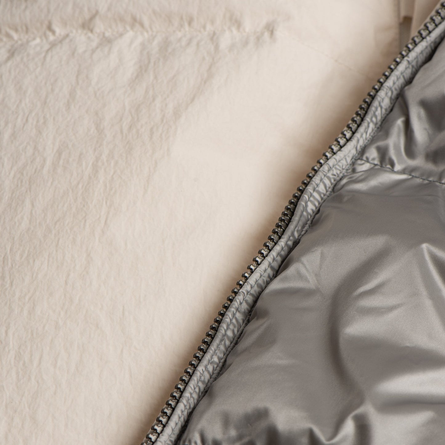 -  Reversible Sleeping Bag Parka Coat - Beige