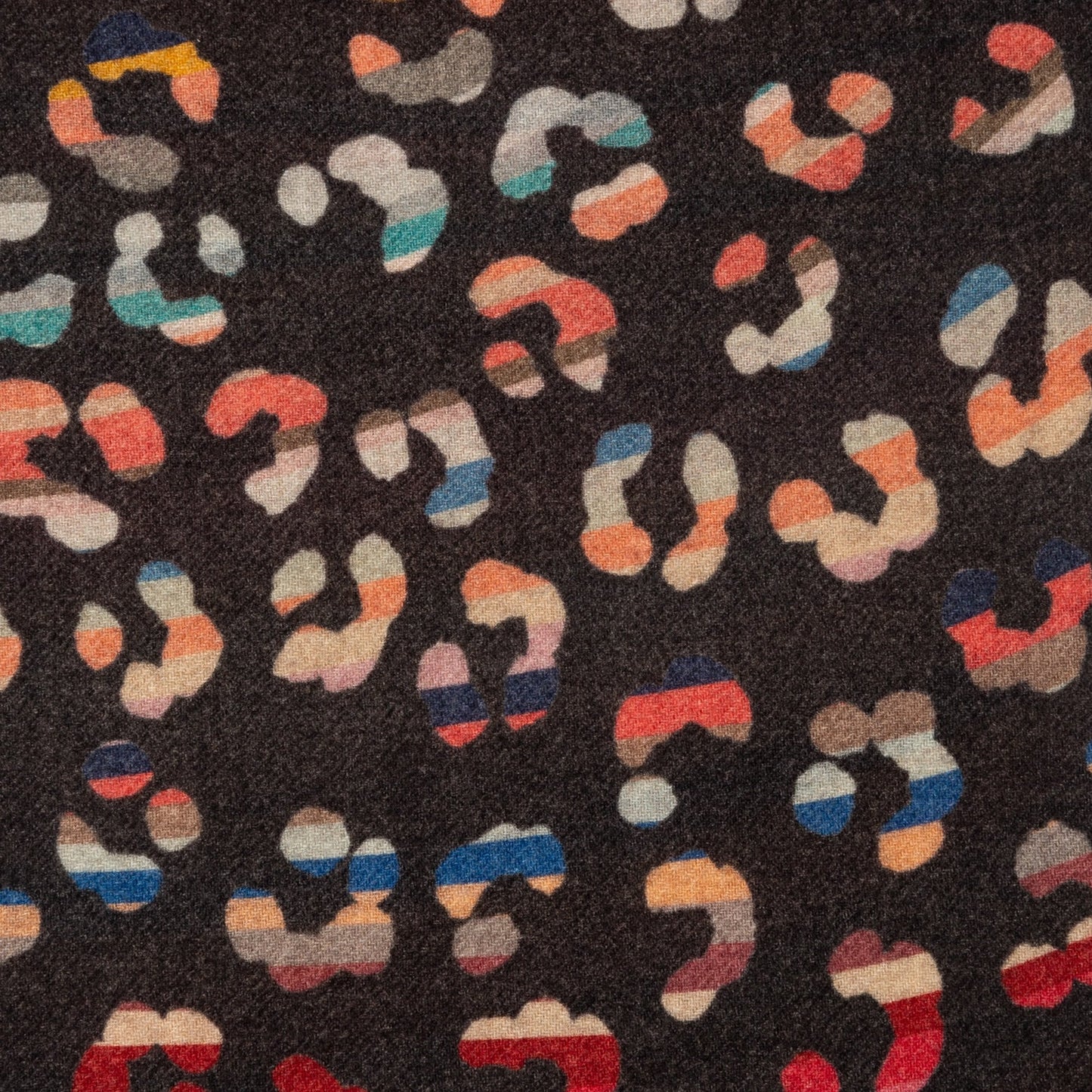 - 'Swirl' Double-Sided Wool-Blend Scarf - Multi