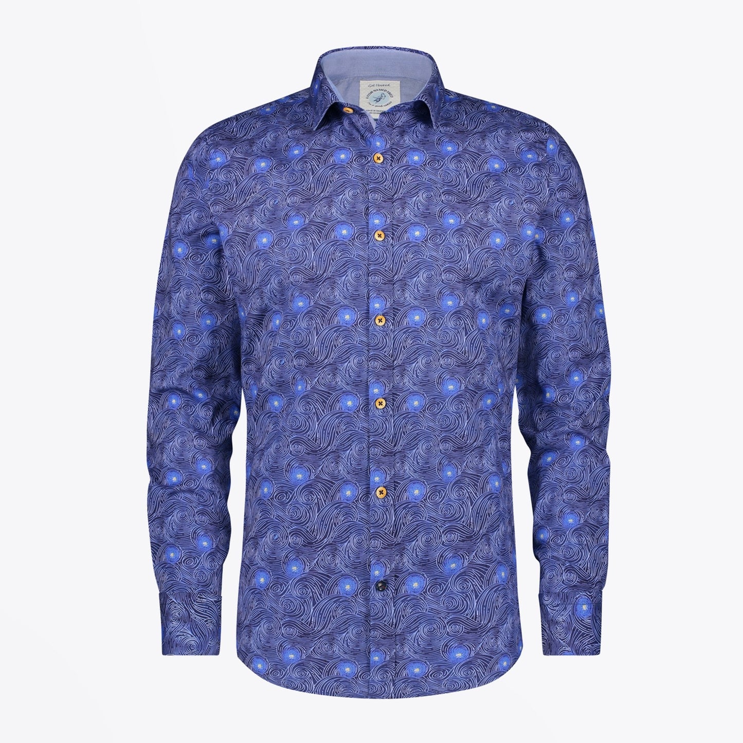 - 'Moving Sky' Print Shirt - Blue