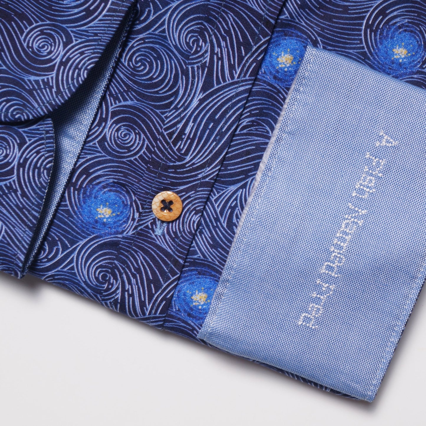 - 'Moving Sky' Print Shirt - Blue