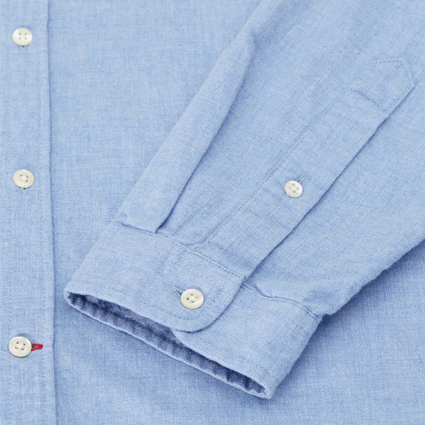 - Clerkenwell - Cotton Tab Shirt - Blue