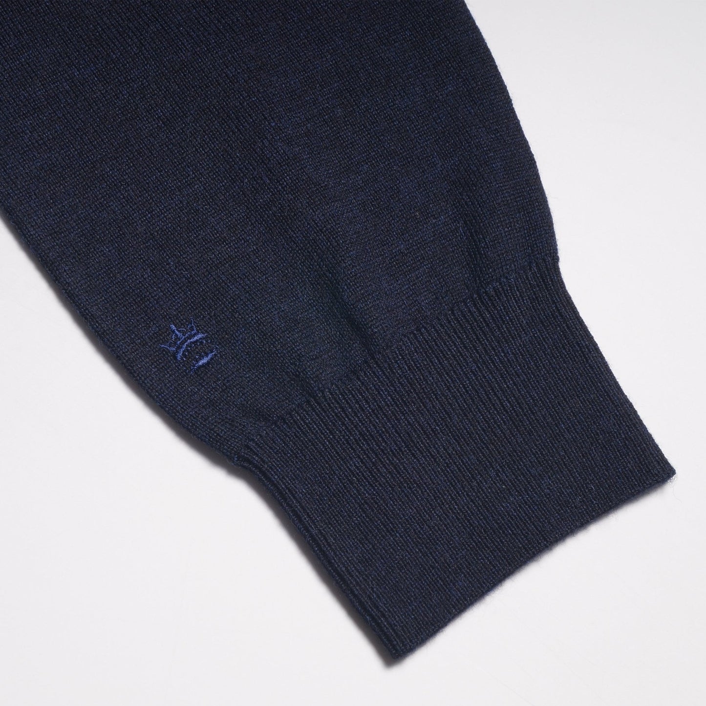 Merino Crew Neck Knit Sweater - Navy