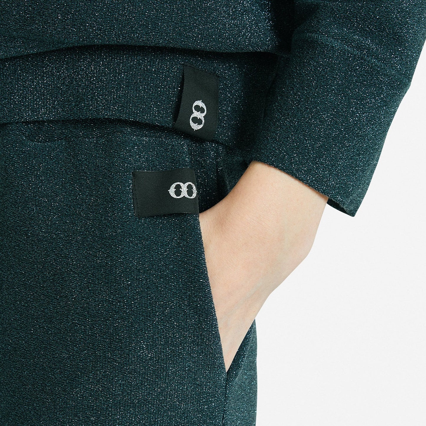 Lurex Joggers - Green