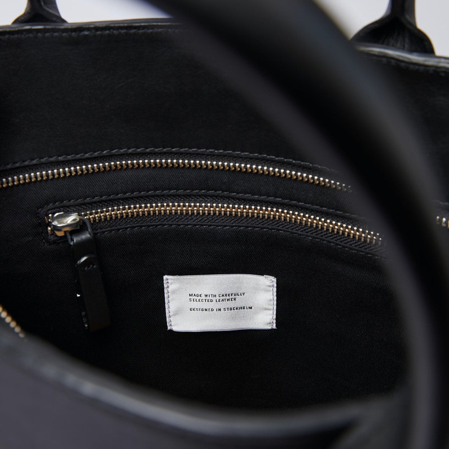 Jeffery - Leather Tote Bag - Black