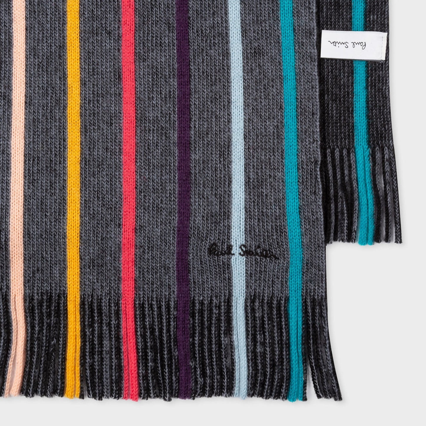 - Twisted 'Artist Stripe' Wool Scarf - Multi