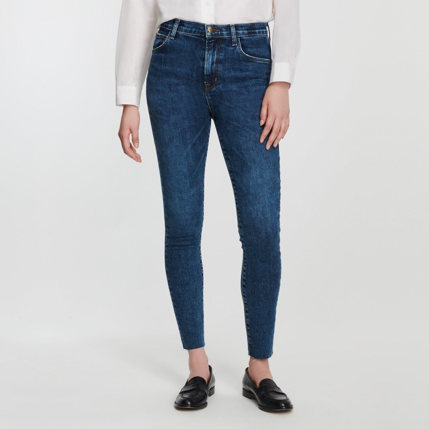 Leenah High Rise Ankle Skinny Jeans - Mason Raze