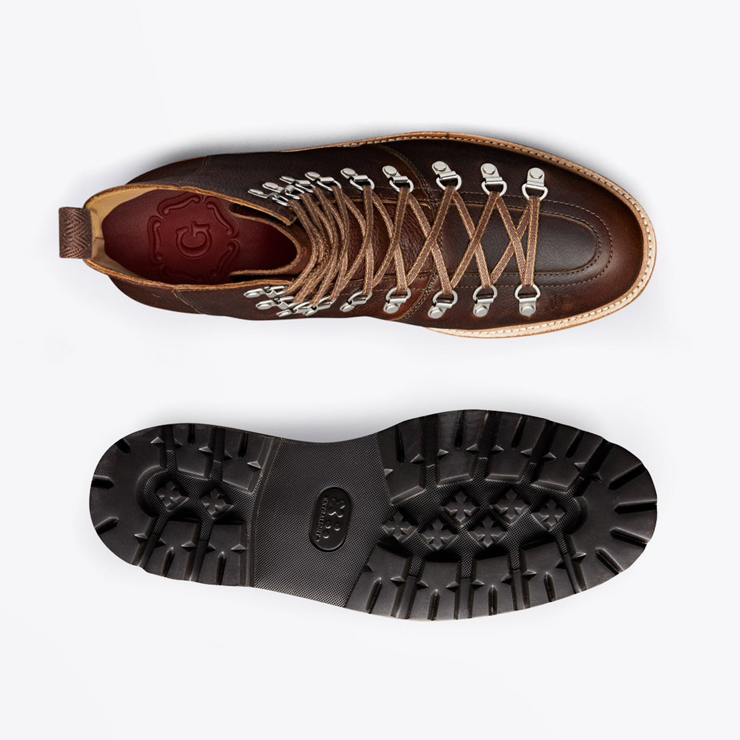 - Brady - Oily Grain Leather Hiker Boot - Brown