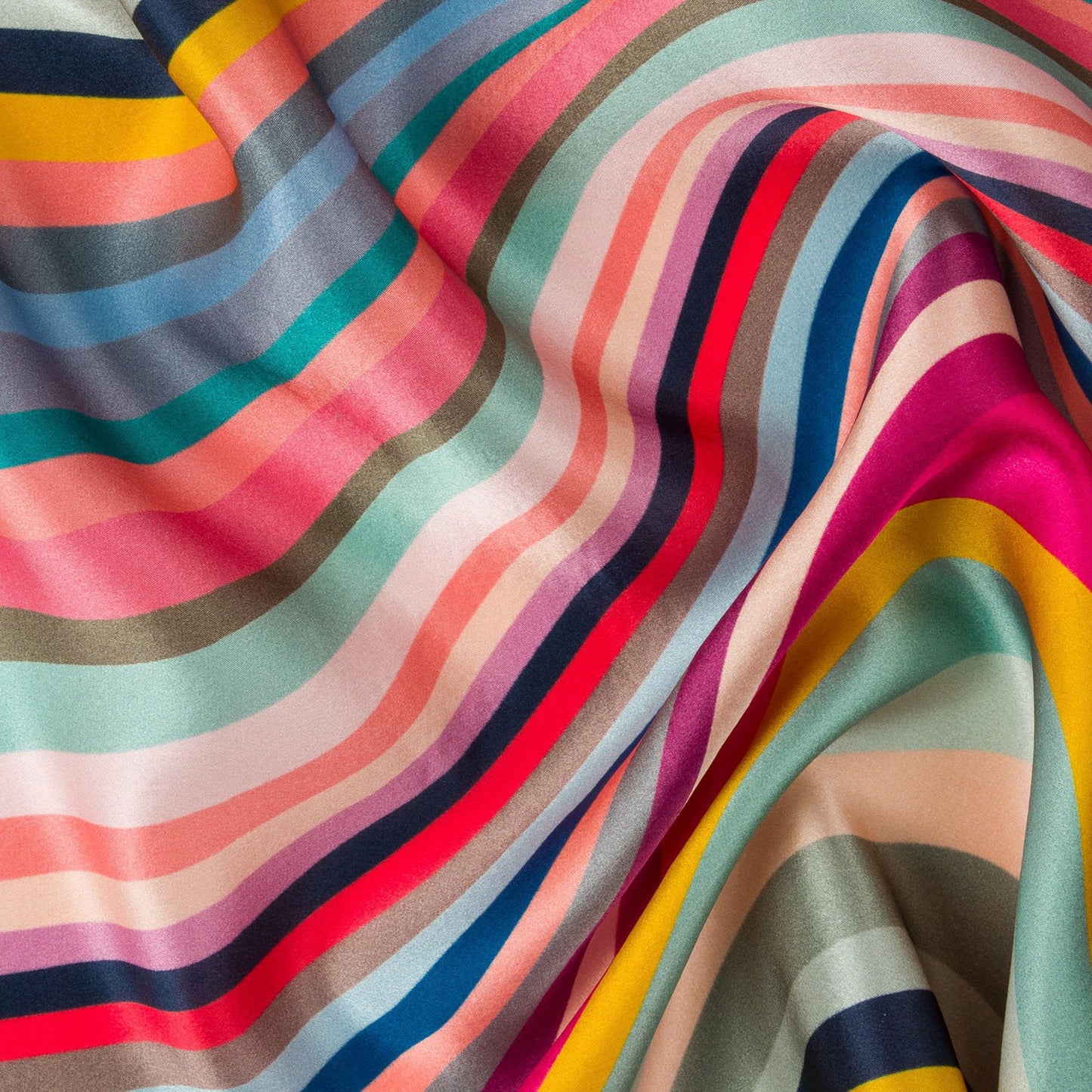 - 'Swirl' Silk Scarf - Multi