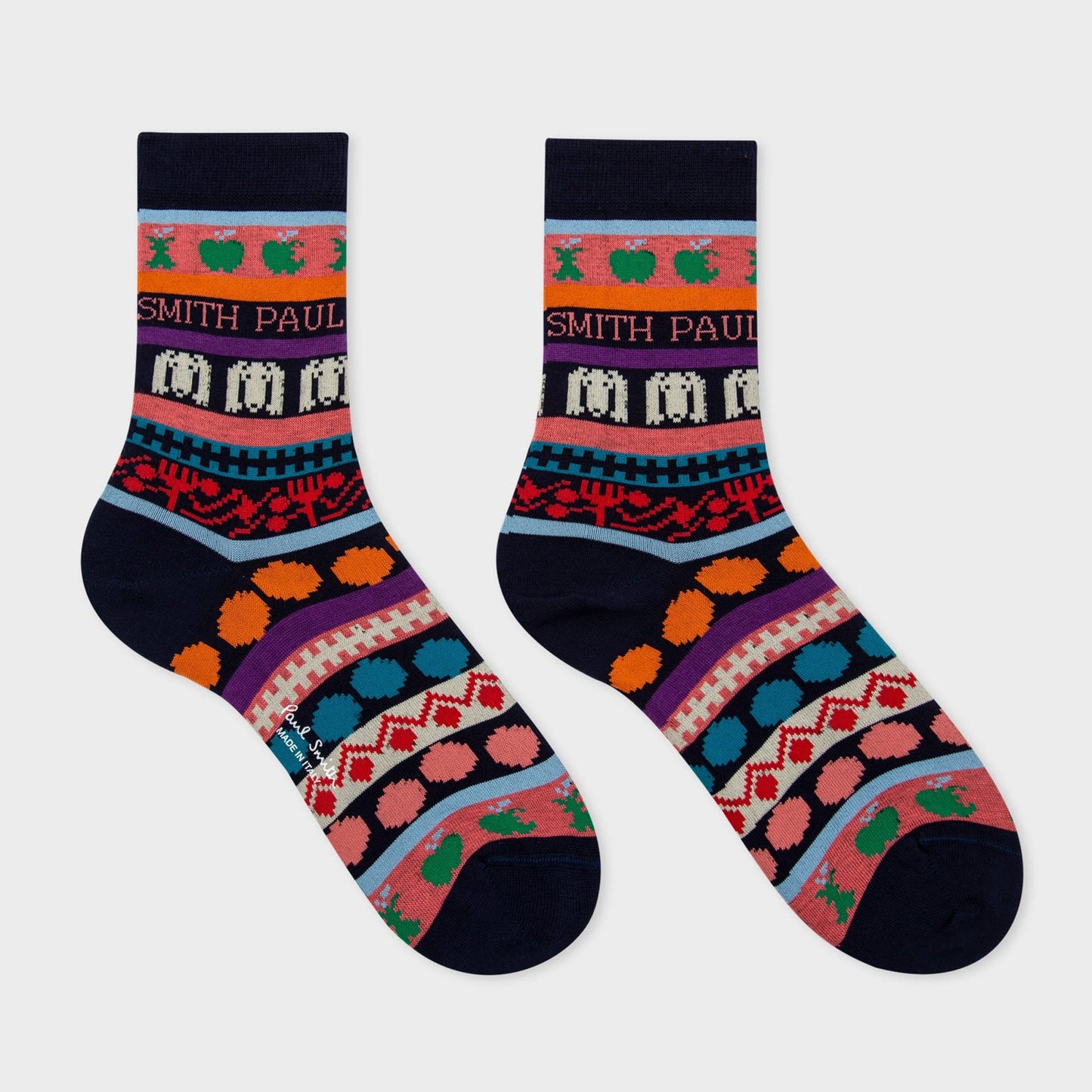 - 'Homer Fairisle' Socks - Navy