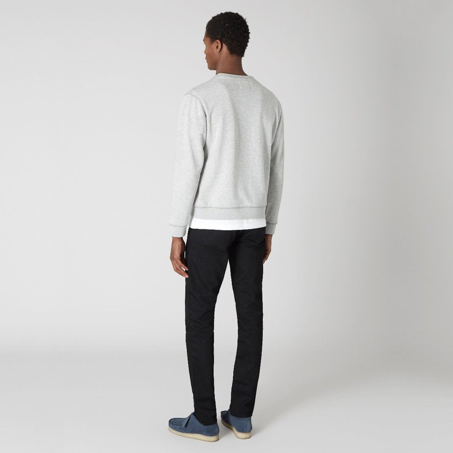 - Rose Patch Sweater - Grey