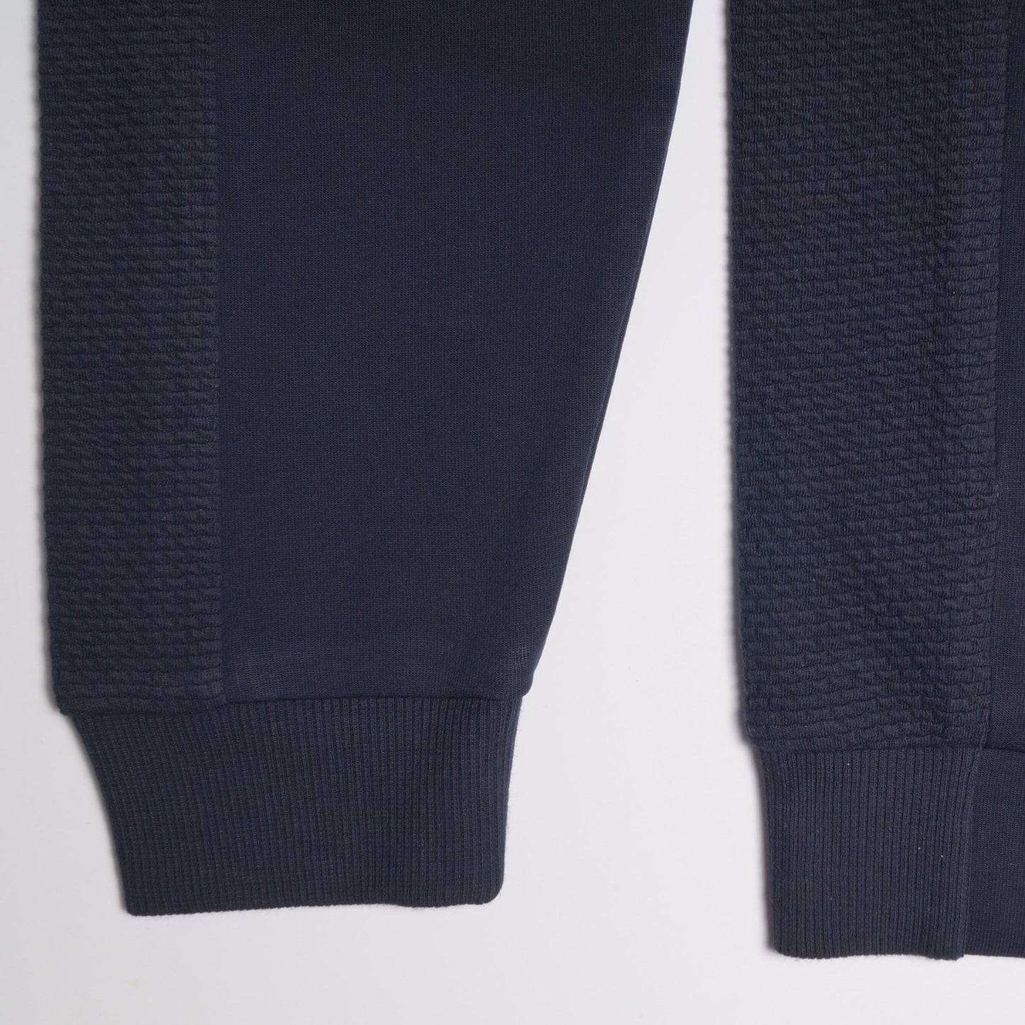 Full Zip Sweater With Trim - Navy