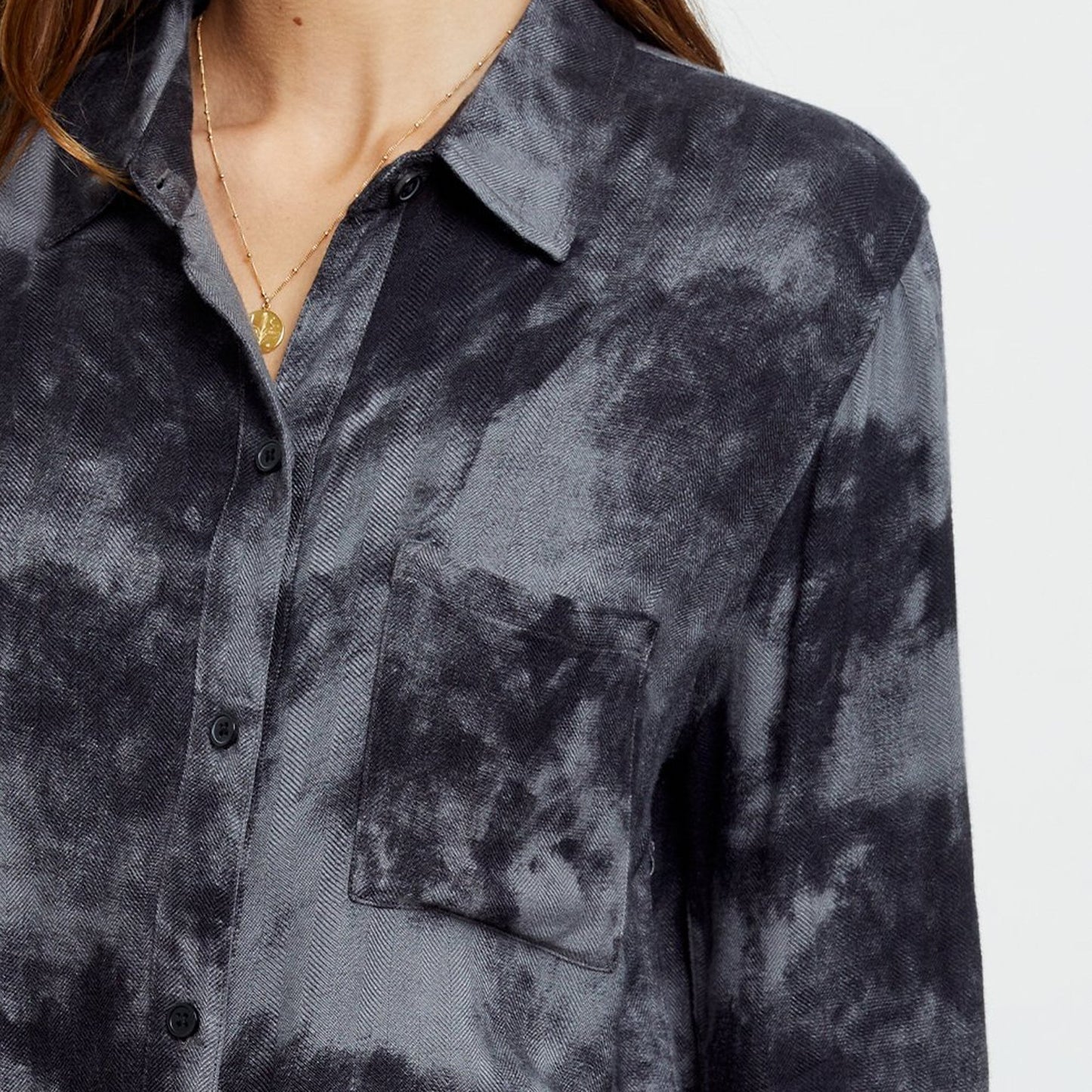 Hunter - Tie-Dye Shirt - Charcoal