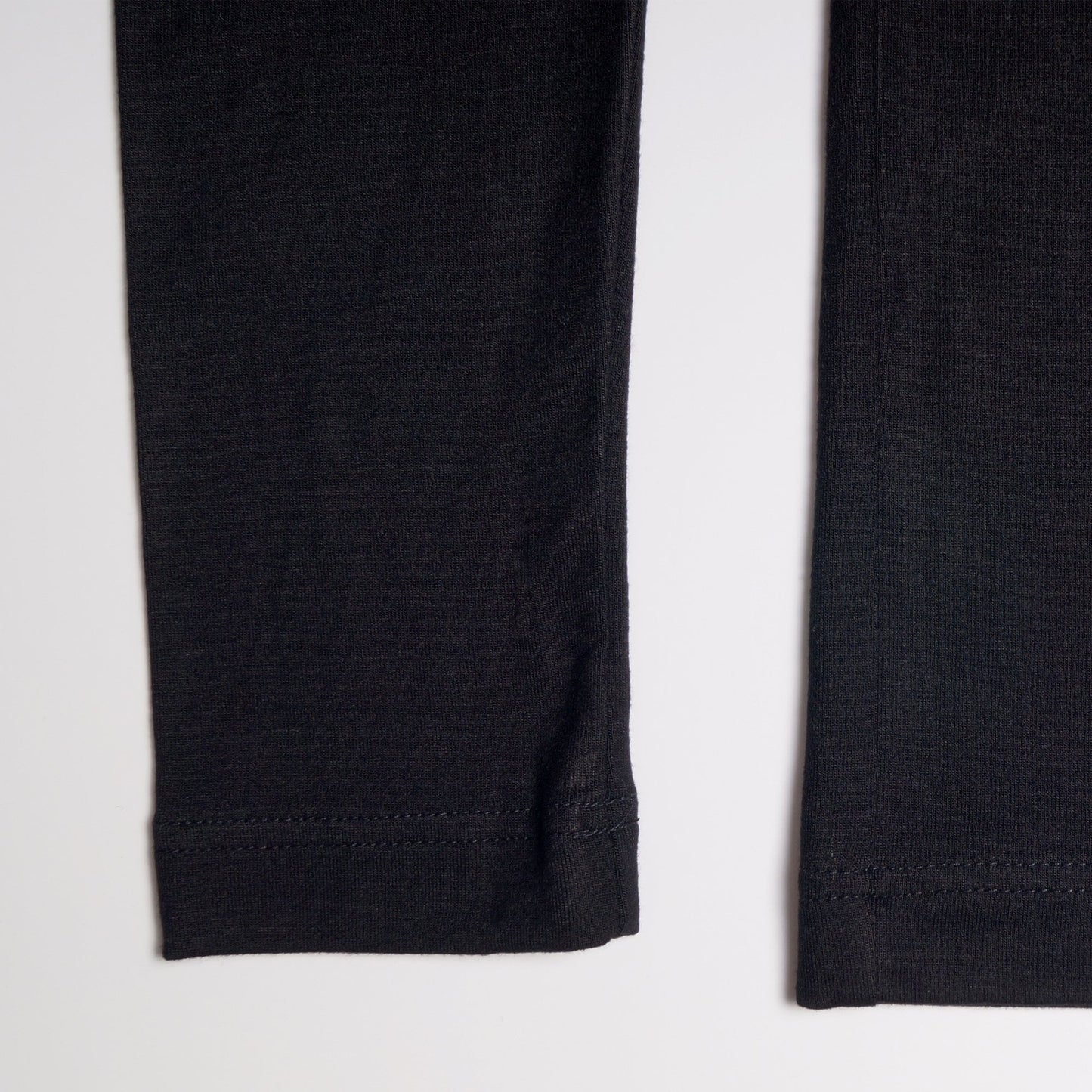 - Mesh Detail Long Sleeve Top - Black