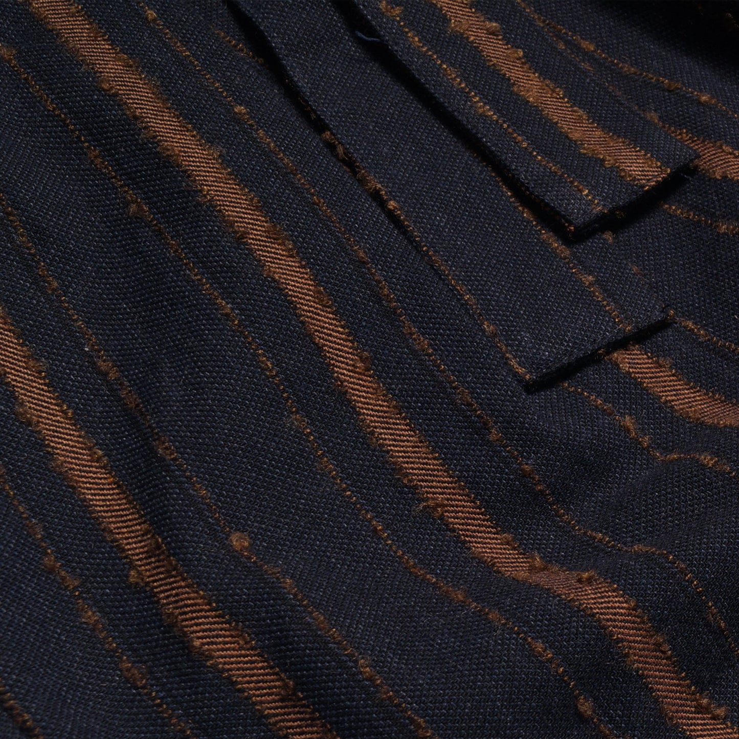 - Striped Trousers - Navy