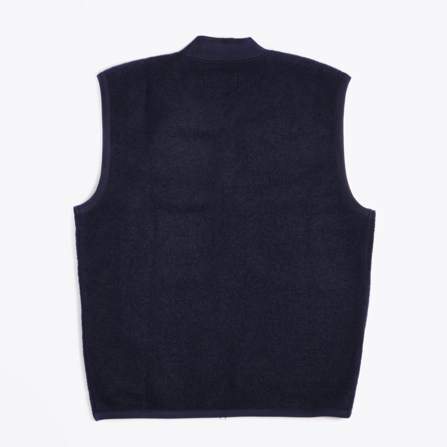 - Wool Fleece Zip Waistcoat - Navy