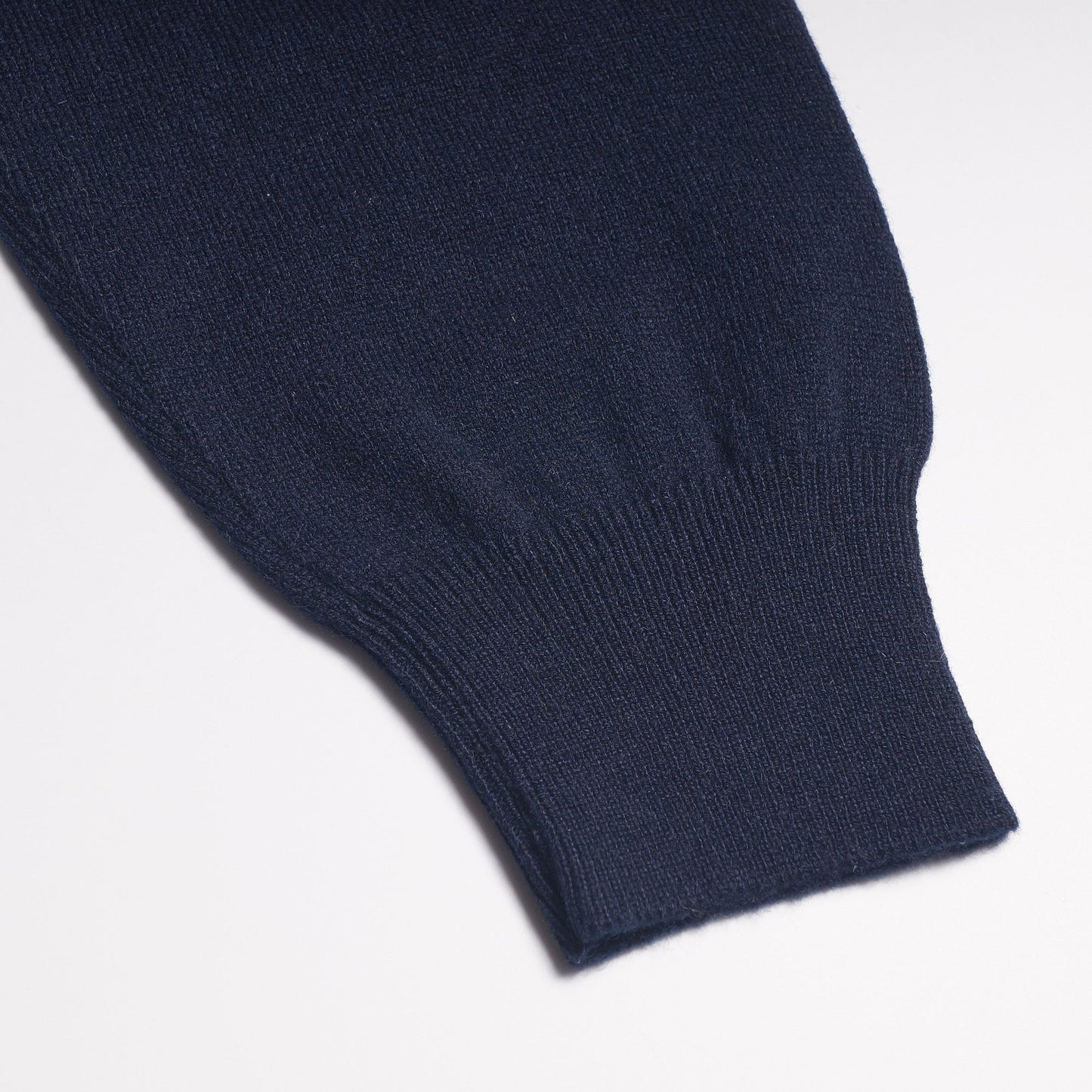 - Cashmere Crew Neck Knit Sweater - Navy