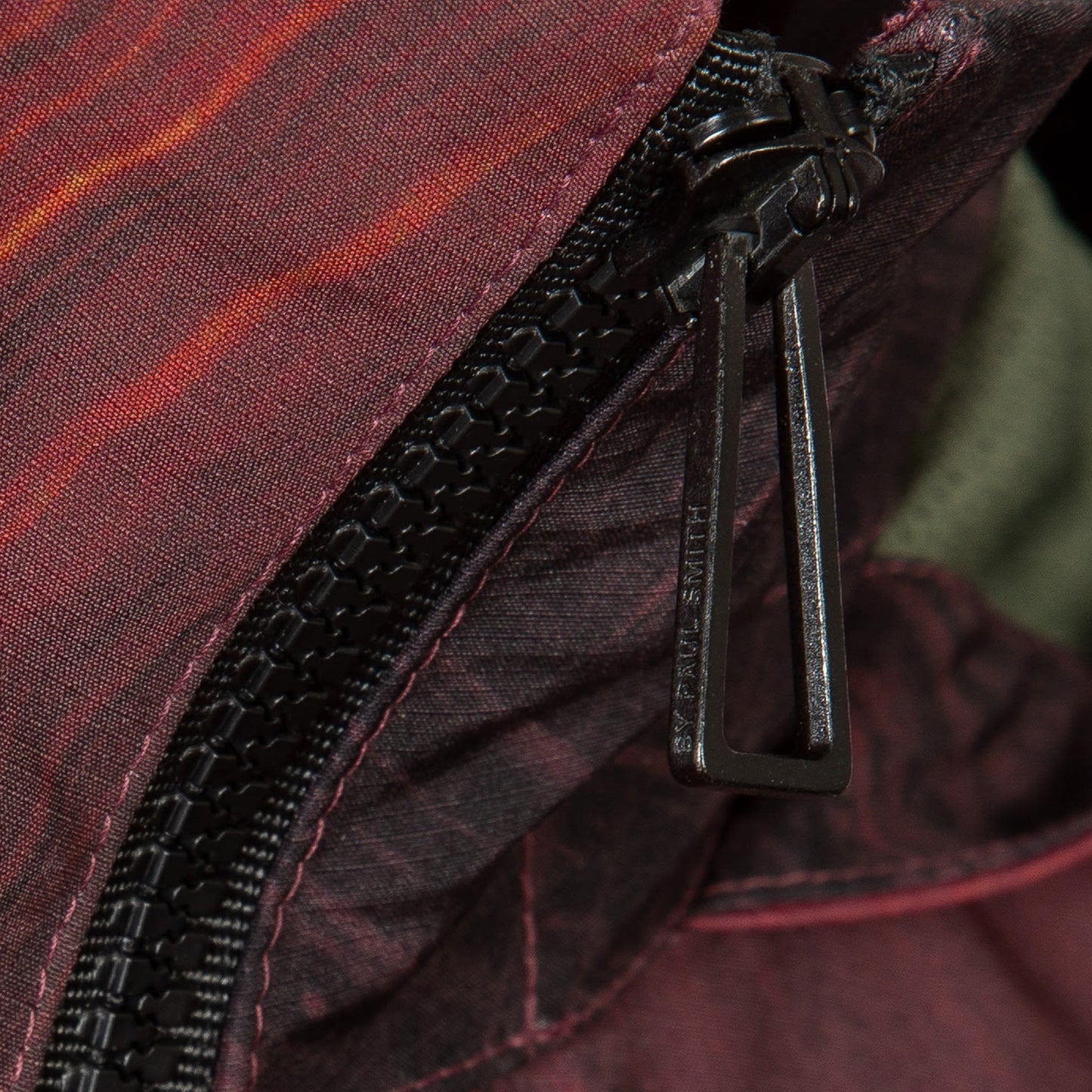 - 'Brush Stroke' Print Track Jacket - Red/Multi