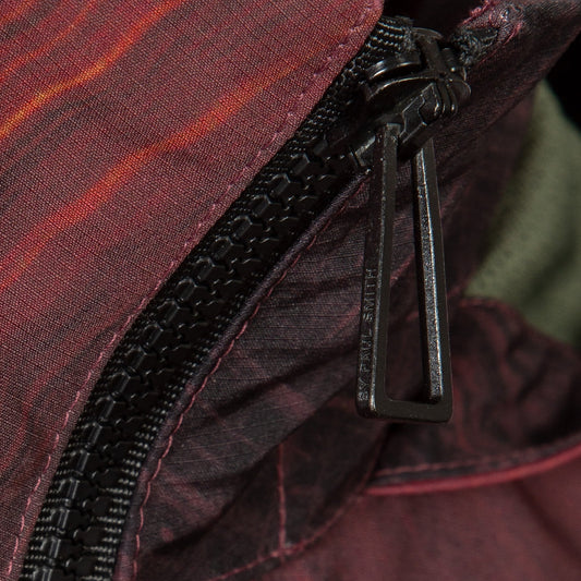 - 'Brush Stroke' Print Track Jacket - Red/Multi