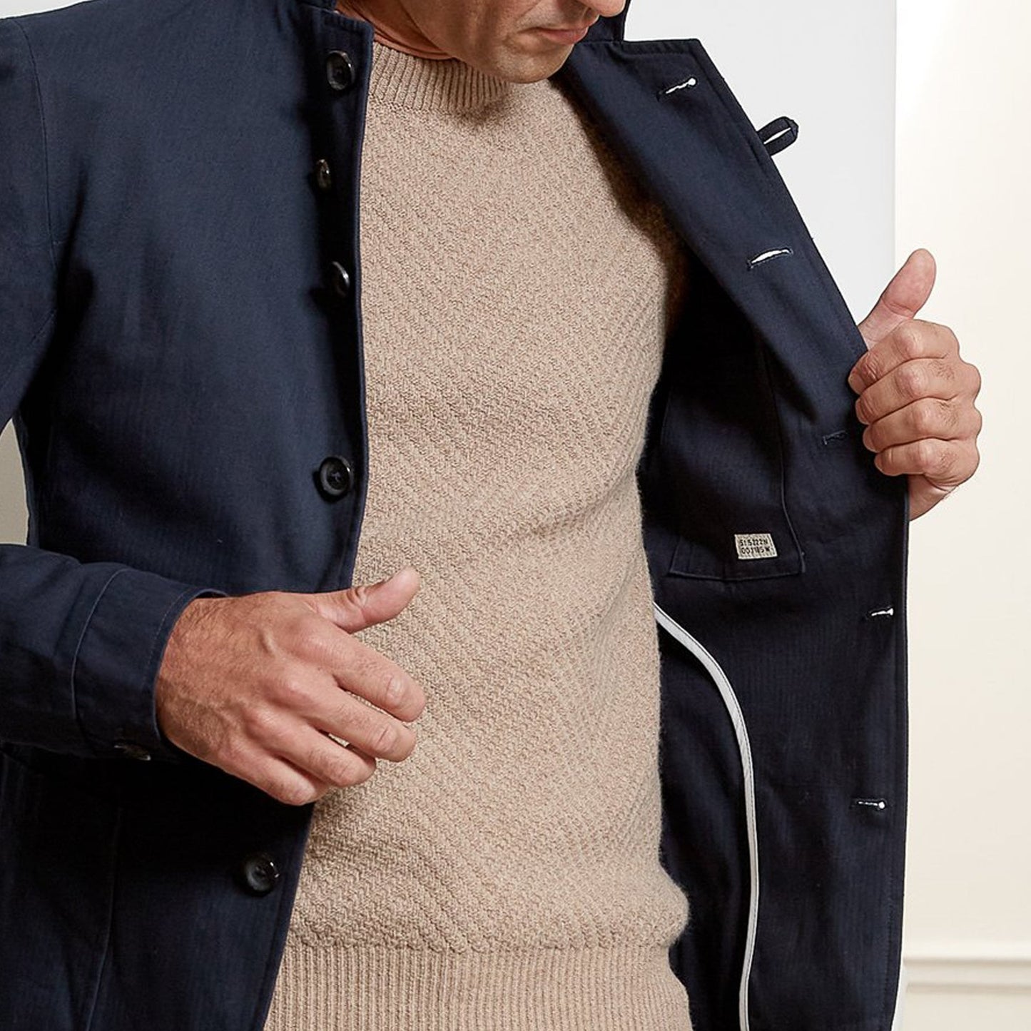 - Solms - Organic Cotton Jacket - Navy