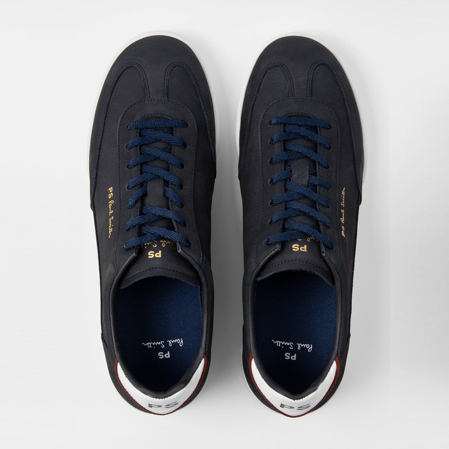 - Nubuck Leather 'Dover' Trainers - Navy