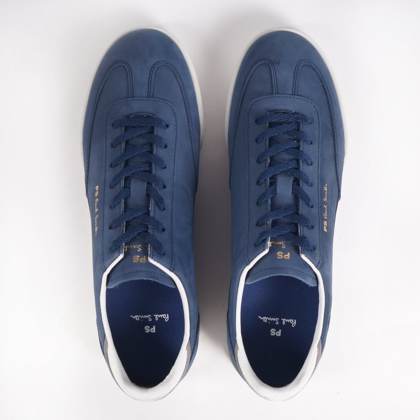 - Nubuck Leather 'Dover' Trainers - Blue