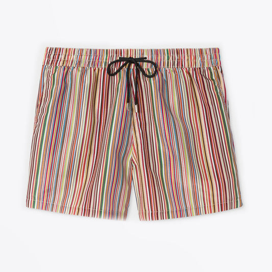- 'Signature Stripe' Print Swim Shorts - Multi