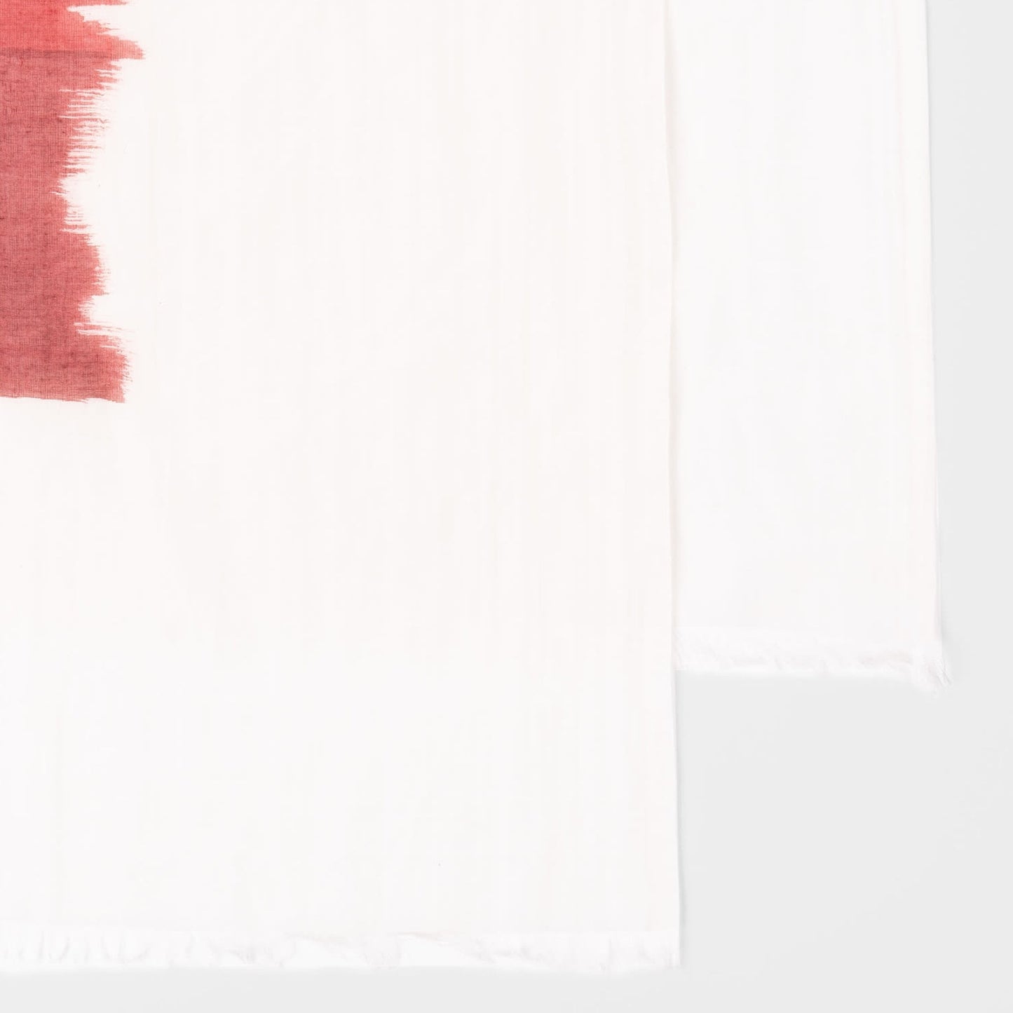 - 'Painted Stripe' Print Silk-Blend Scarf - Pink