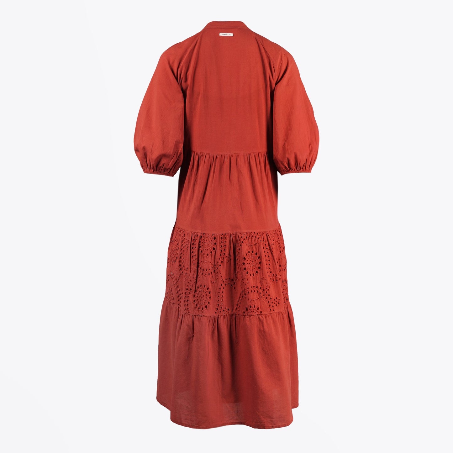 - Chloe - Maxi Lace Detail Dress - Terracotta