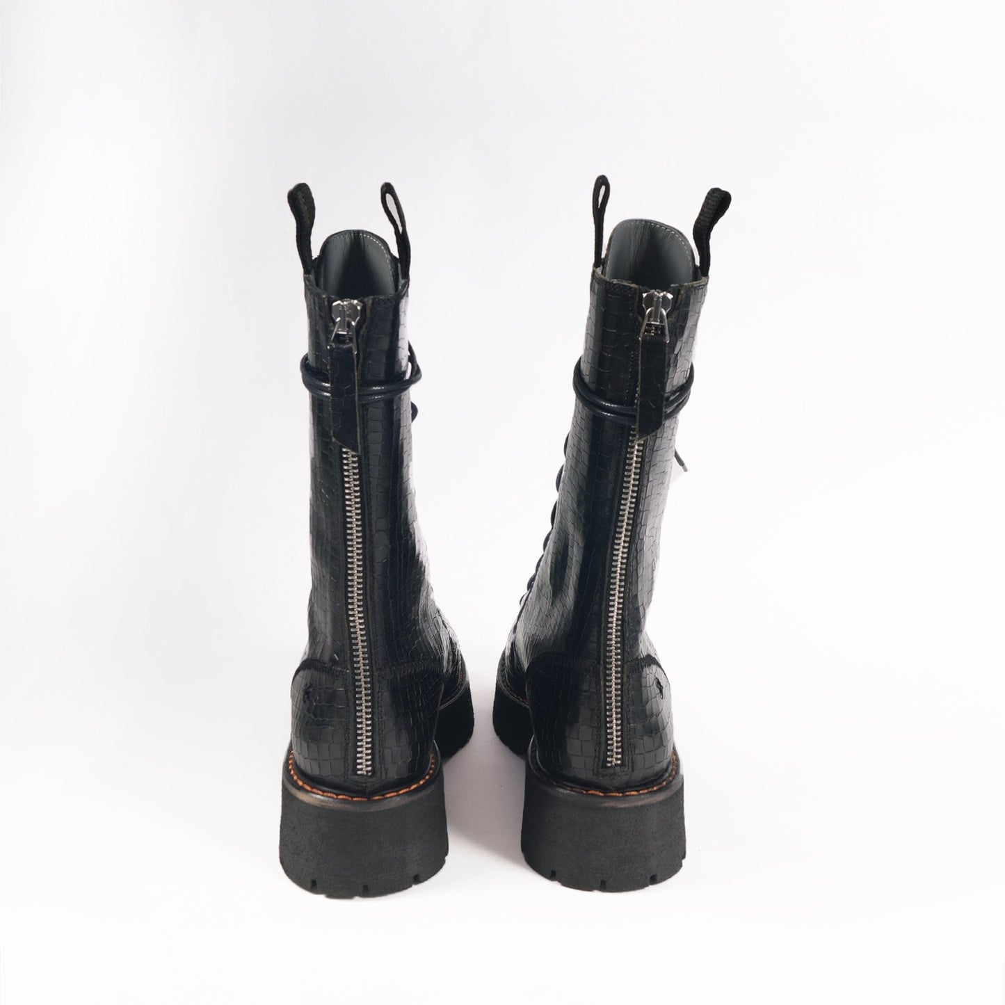 - Scorpio - Textured Leather Boots - Black