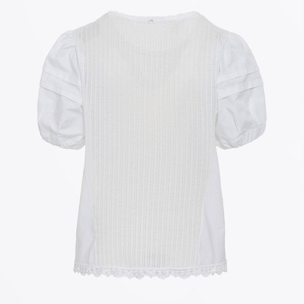 - Pretend - Cotton Flare Top - White