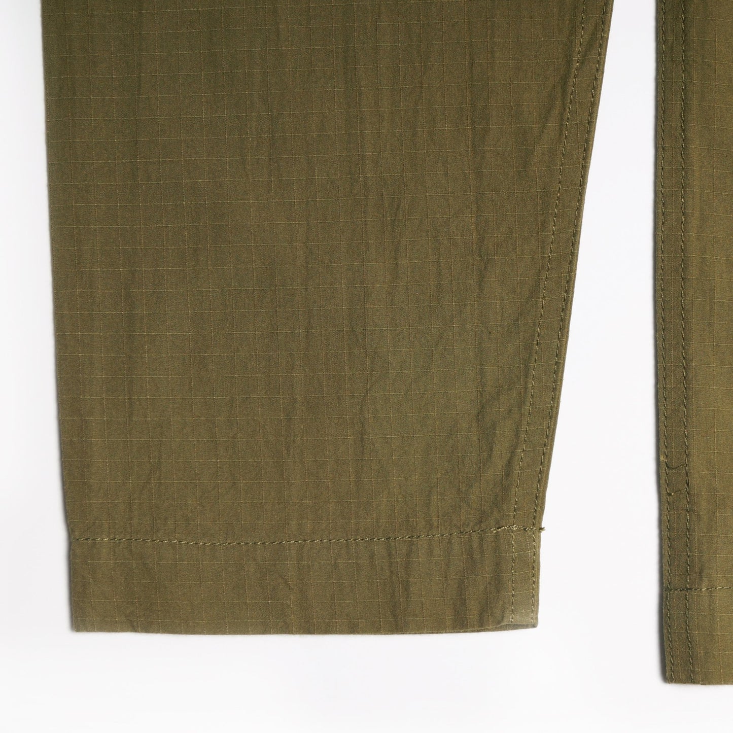 - Ripstop Cotton Overshirt - Olive Green