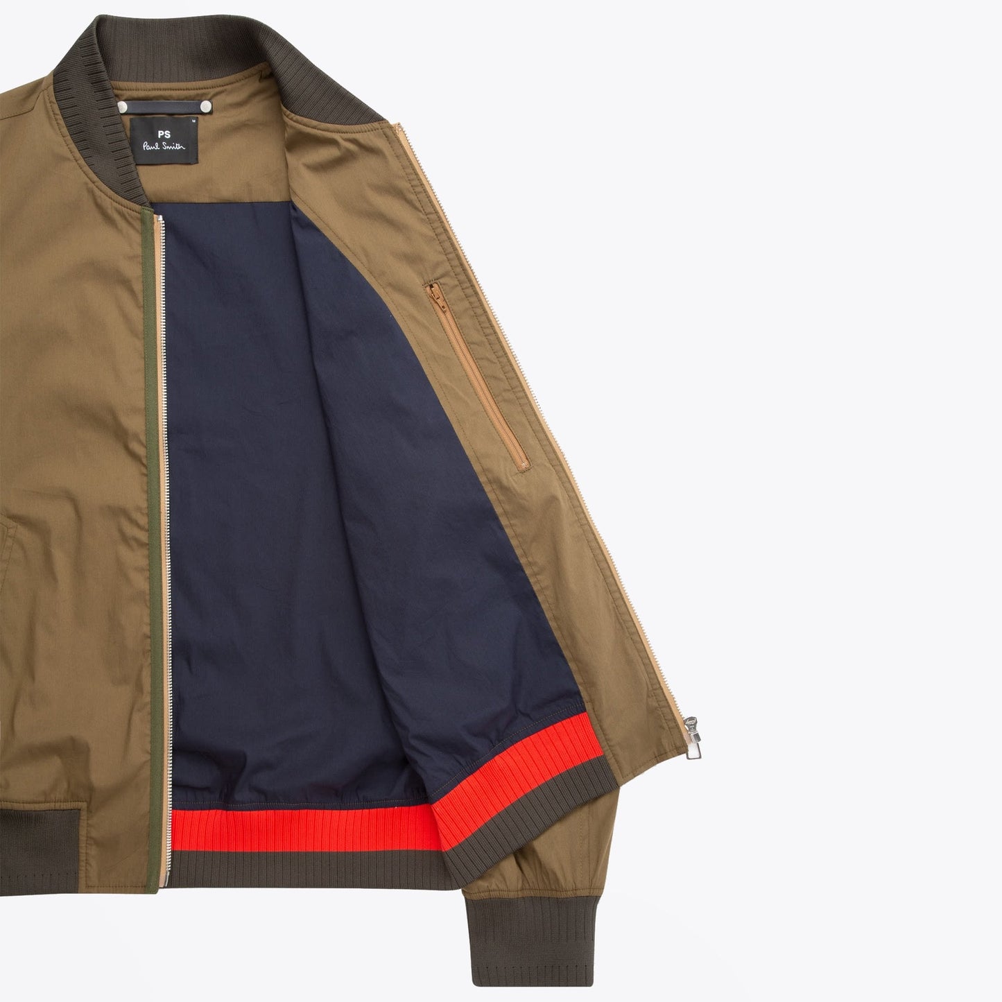 - Cotton-Blend Bomber Jacket - Green