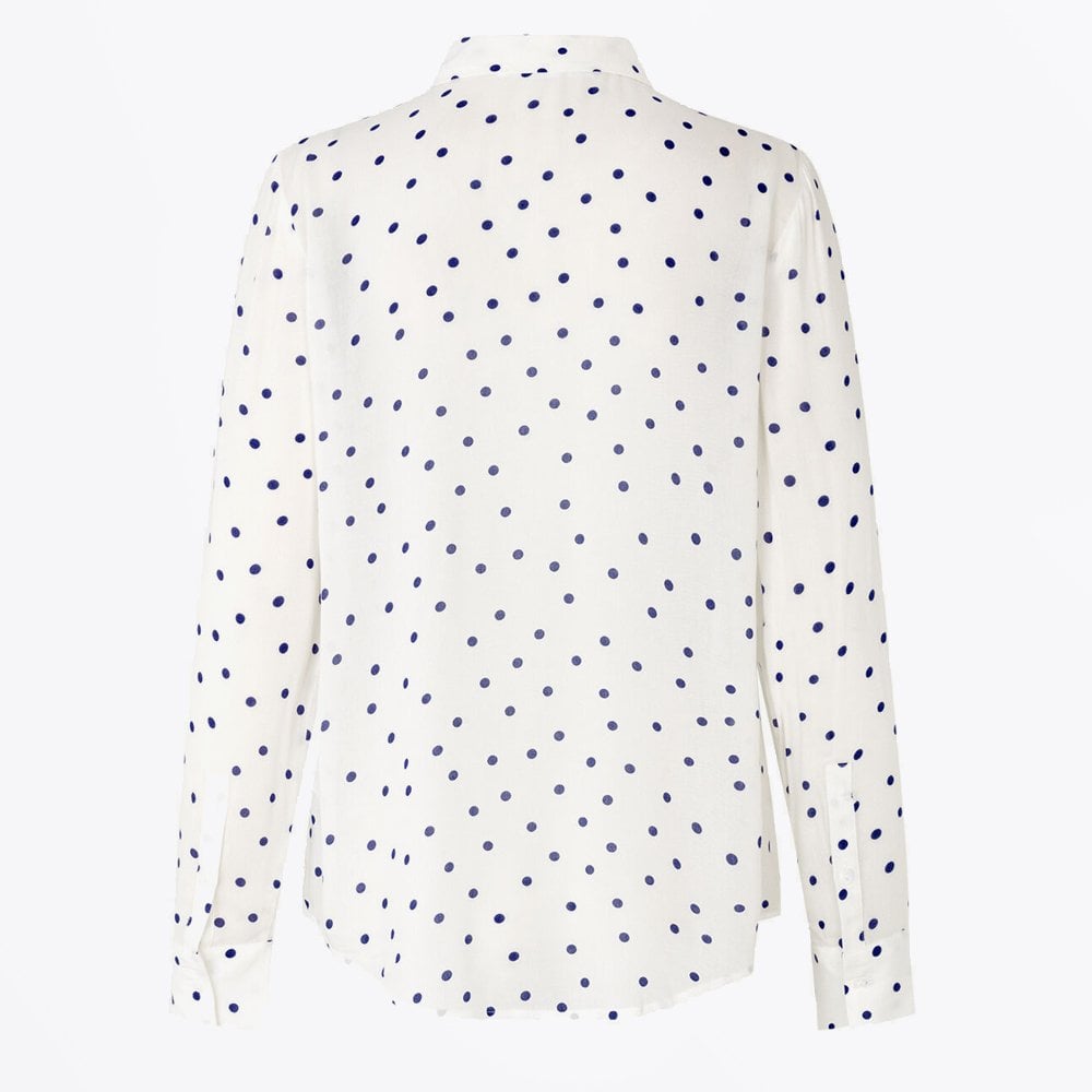 Milly Dot Print Shirt - White