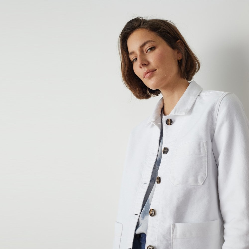 Verdille Denim Jacket - White