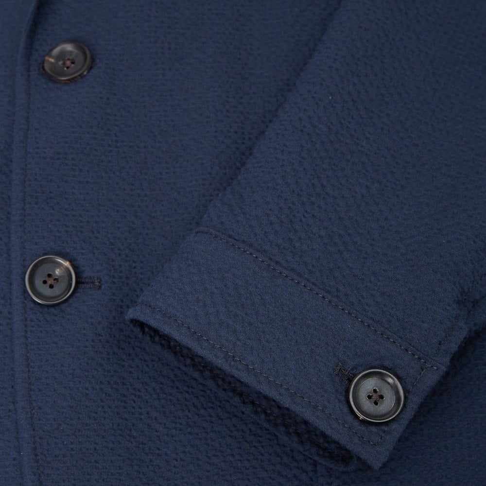 - Theobald - Unstructured Cotton-Blend Jacket - Blue