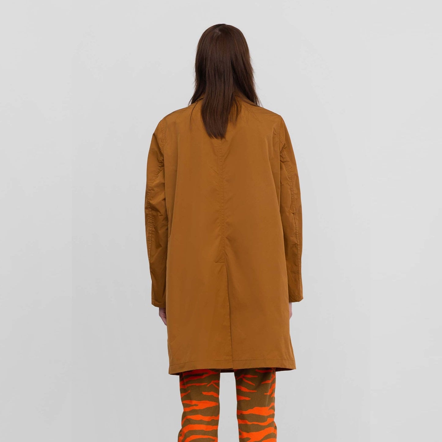 Medium-Length Raincoat - Tobacco