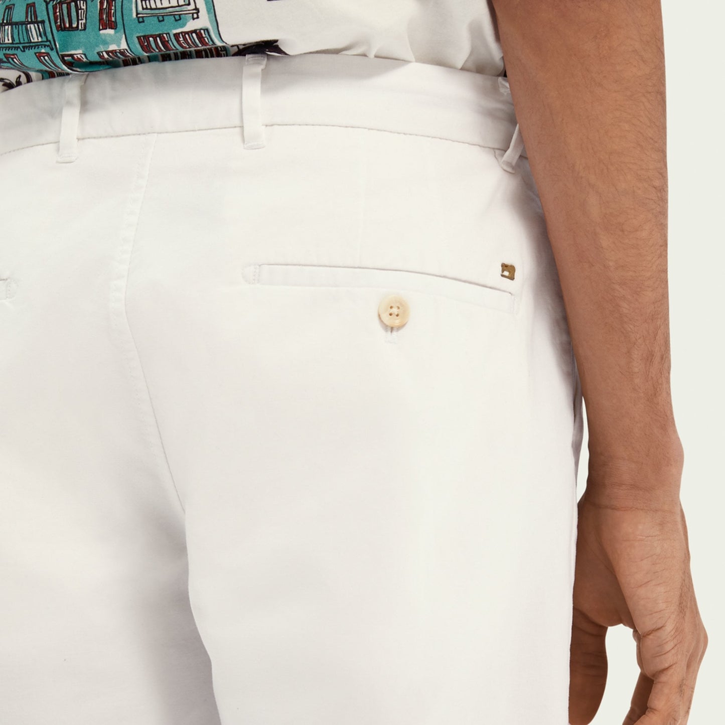 - Stuart - Cotton-Stretch Shorts - White
