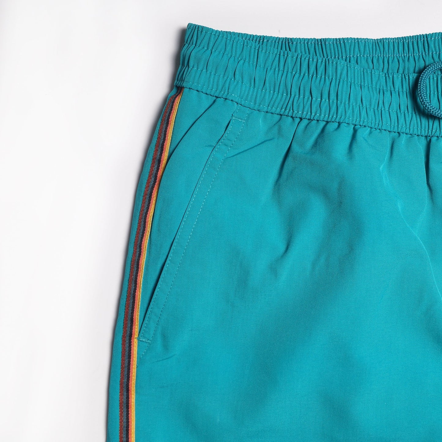 - 'Artist Stripe' Swim Shorts - Turquoise