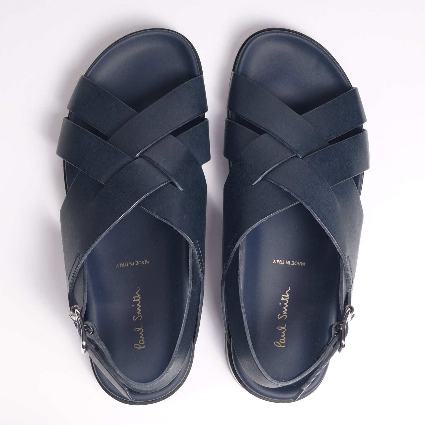 - 'Chandler' Leather Sandals - Dark Navy