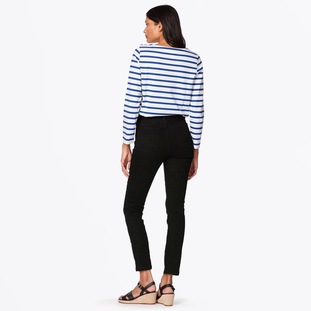 - Ally Sailor Striped Tee - Dark Blue