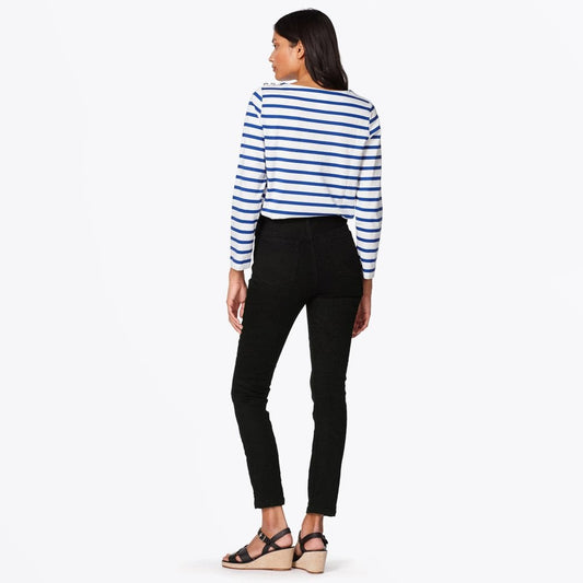 - Ally Sailor Striped Tee - Dark Blue